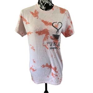 Caffeine Chaos & Crafts Tie Dye T Shirt Somerset Wisconsin WI Midwest Art